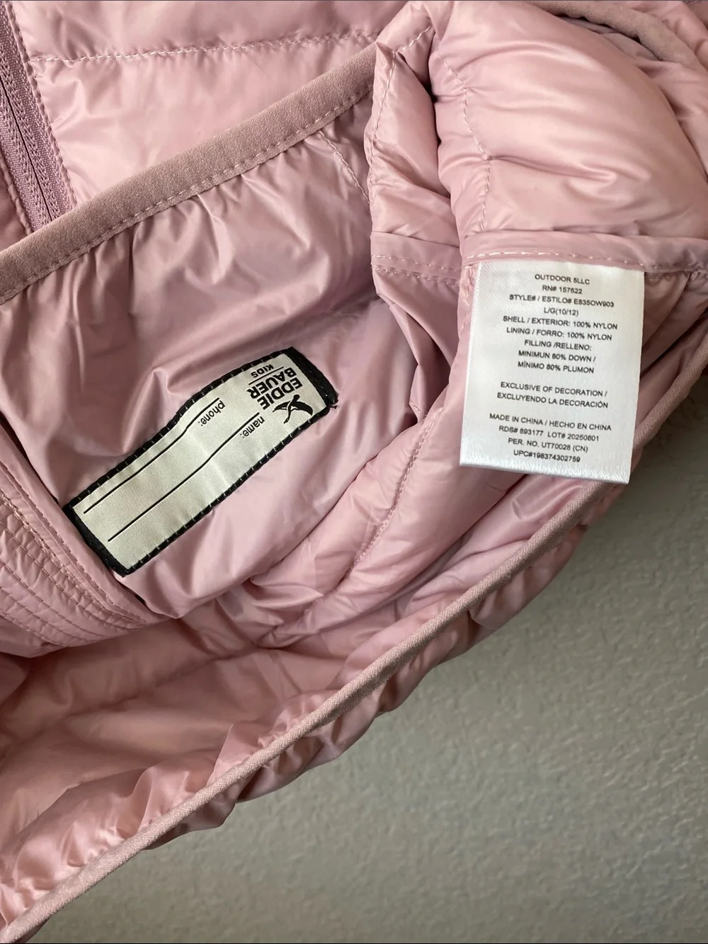 Eddie Bauer Girls Packable Jacket Kid's down